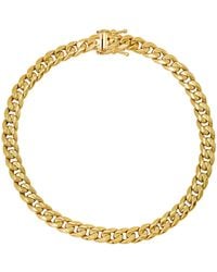 Kylie Harper - 8.5 14K Italian Thick 5.5Mm Miami Cuban Curb Chain Bracelet With Box Clasp - Lyst