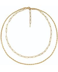 A Weathered Penny - Layered Chain Necklace - Lyst