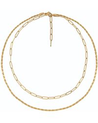 A Weathered Penny - Layered Chain Necklace - Lyst