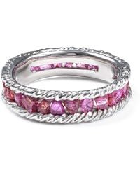 German Kabirski - Gaiete Raw Ruby Rhodium Plated Ring - Lyst