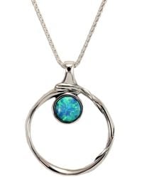 Isla Silver - Organic Sterling Opal Pendant Necklace - Lyst