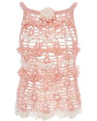 Andreeva - Chrysanthemum Handmade Crochet Top - Lyst