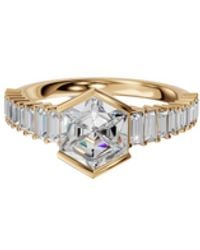 Aya Fine Jewelry - 4 Carat Hexagon Lab Grown Diamond Igi Certified Engagement Ring - Lyst