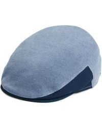 Dasmarca Hats - Dasmarca Brody Aqua Cotton Summer Flat Cap With Bright Coloured Under Peak - Lyst