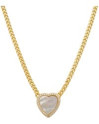 LÁTELITA London - Heart Mother Of Pearl Necklace - Lyst