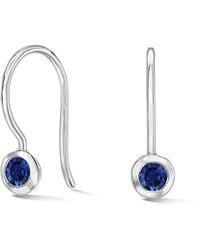 Dower & Hall - Sapphire Twinkle Drop Earrings - Lyst