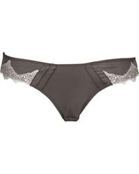 Tallulah Love - Neutrals Opulent Lace Brief - Lyst
