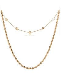 Evie Jewelry - Perform Necklace & Game Day Necklace Bundle Set - Lyst