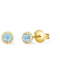 Dinny Hall - Topaz Chequerboard Stud Earrings - Lyst