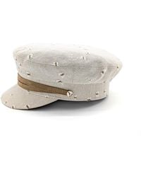 DORIA 1905 - Neutrals Amber Lights Denim Sailor Cap - Lyst