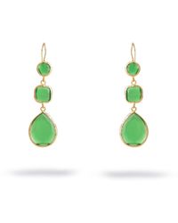 Ebru Jewelry - Mystic Cat Eye Dangle Earrings - Lyst