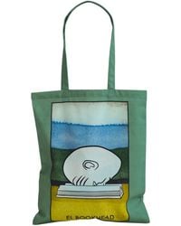 Lost Pattern - El Bookhead Cotton Tote Bag - Lyst