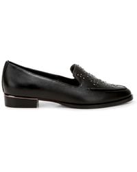 Rag & Co - Gabassi Studded Genuine Leather Loafers - Lyst