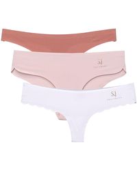 Smart and Joy - Rose Victoria Glamour Trio Of Invisible Panties Sophisticated Touch - Lyst