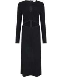 Sour Figs - Cross Front Cut-Out Midi Dress - Lyst