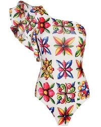 Nur Karaata - Begonia Sicilia Swimsuit - Lyst