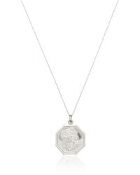 Lily & Roo - Medium Octagon St Christopher Necklace - Lyst
