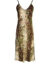 Jennafer Grace - Mara Snakeskin Slip Dress - Lyst