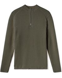 Weston Jon Boucher - Sentry Half Zip Cashmere Wool Slim Fit Sweater Heavyweight - Lyst