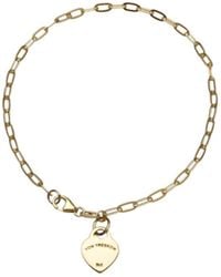 Von Treskow - Luxe Clip Chain Bracelet With Flat Vt Heart - Lyst