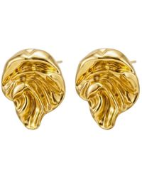 LINYA JEWELLERY - Tellus Amorphous & Plated Earring - Lyst