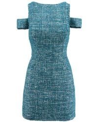 AVENUE No.29 - Cold Shoudler Boucle Mini Dress - Lyst