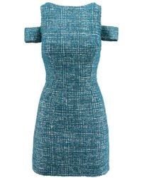 AVENUE No.29 - Cold Shoudler Boucle Mini Dress - Lyst