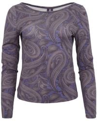 lords of harlech - Carly Merino Long Sleeve Crewneck Shirt - Lyst