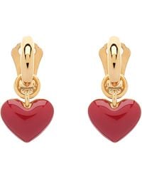 Emma Holland Jewellery - Heart Charm Hoop Clip Earrings - Lyst