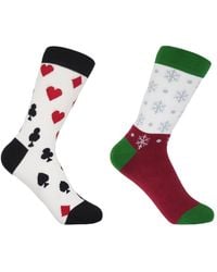 Peper Harow - Made in England - Royal Flush & Snowflake Socks Bundle - Lyst