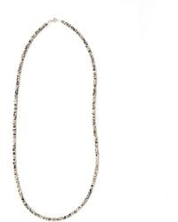 Shar Oke - Neutrals Dainty Dalmatian Jasper Necklace - Lyst