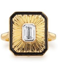 Augustine Jewels - Art Deco Diamond Cocktail Ring - Lyst