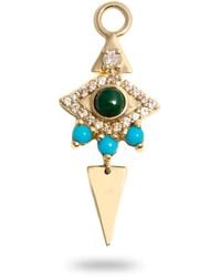 Zohreh - Limited Edition Malachite Eye Earring Charm 9K - Lyst