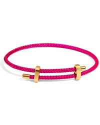 Ebru Jewelry - Fuchsia Glow Adjustable Rope Bracelet - Lyst
