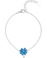 Spero London - Opal Clover Sterling Bracelet - Lyst