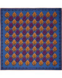 Otway & Orford - 'Motif' Geometric Silk Pocket Square - Lyst