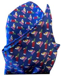 Lazyjack Press - Sunday Funday Pocket Square - Lyst