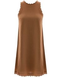 Monlicia - Calia Mini Linen Dress - Lyst