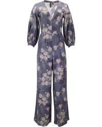 lords of harlech - Jill Lans Floral Stretch Tencel Jumpsuit - Lyst