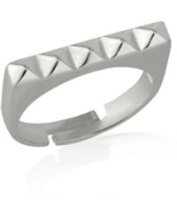 Spero London - Pyramid Adjustable Sterling Ring - Lyst