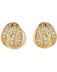 Potoska - Twenty Pave Midi Stud Earrings - Lyst