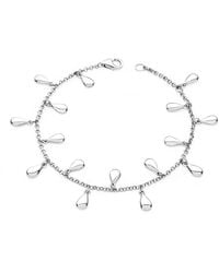 Lucy Quartermaine - Solid Sterling Tear Drop Bracelet - Lyst