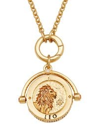 Fable England - Leo Zodiac Spinner Necklace - Lyst