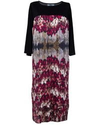 ARTISTA - Feathers Pleated Dress - Lyst