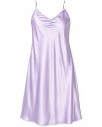 Saint Grace - The Best Curve Bias Cut Bamboo Blend Slip Dress - Lyst