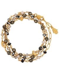 Karma and Luck - Hematite Pyrite Labradorite Wrap Bracelet – Triple Protection Energy Jewelry – Energetic Spirit - Lyst
