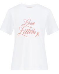 Love Letters X - Embroidered T-Shirt - Lyst