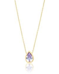 SHYMI - Bezel-Set Solitaire Necklace - Lyst