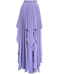 Imaatu - Shero Skirt Pure Silk Asymmetrical Layers High-Waist Maxi - Lyst