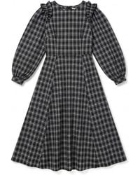 Louche - Maisie Shadow Check Long Sleeve Dress - Lyst